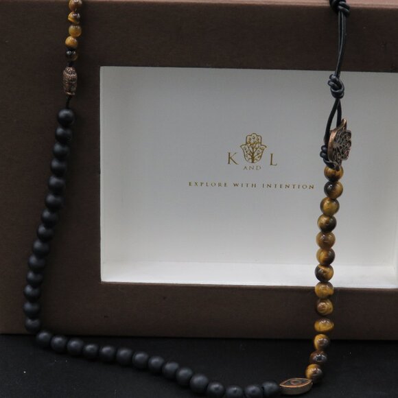 KARMA AND LUCK - Men's 24" Hamsa Buddha Necklace - Handmade in Bali - Picture 5 of 5